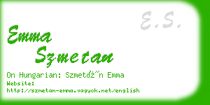 emma szmetan business card